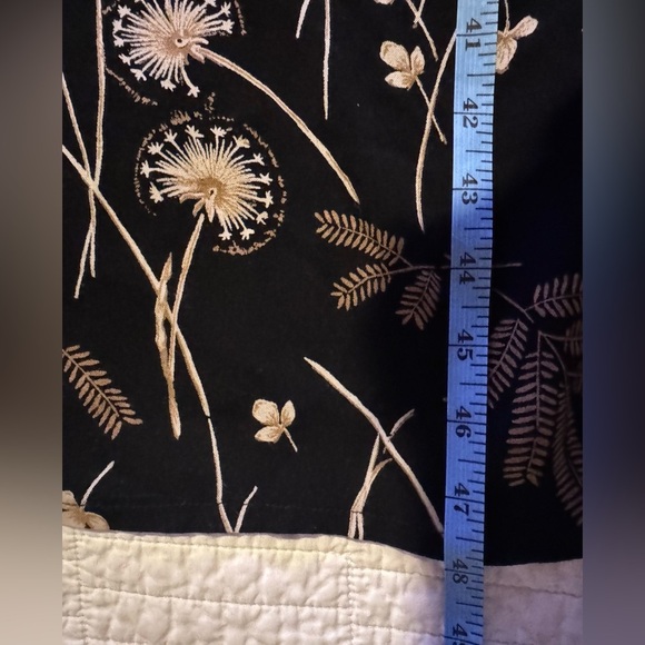 Jessica Howard Vintage Black Multi Sleeveless Dress Lightweight Jacket Sz 16 - Picture 11 of 16